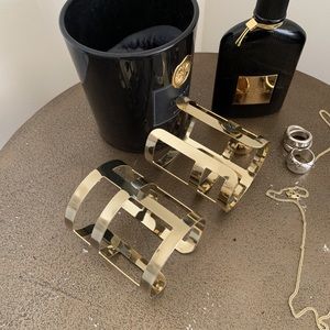 Gold cuffs (pair)